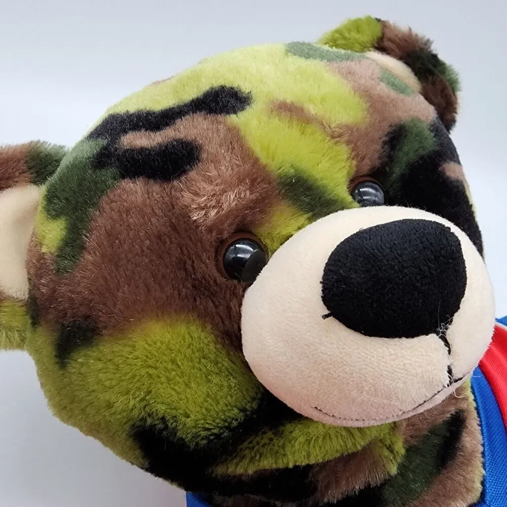 Build A Bear Camoflauge Bear Plush 16